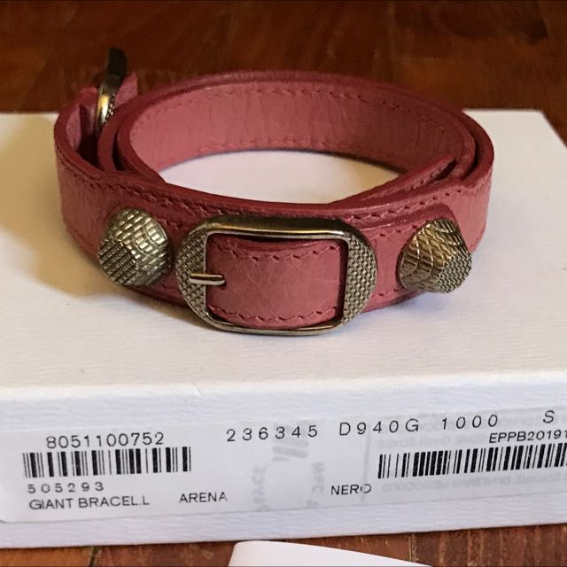 balenciaga bracelet pink