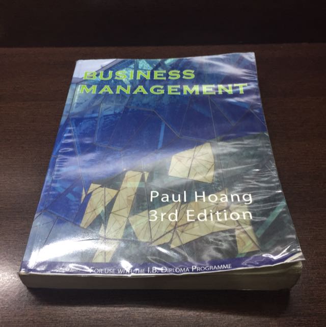 Business Management Textbook Paul Hoang 3rd Edition Used With Ib
