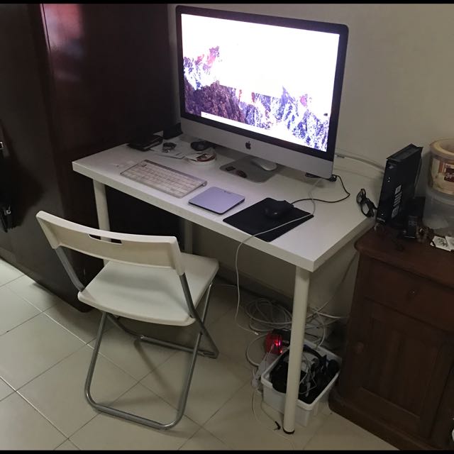 Computer Table Ikea, Furniture & Home Living, Furniture, Tables & Sets
