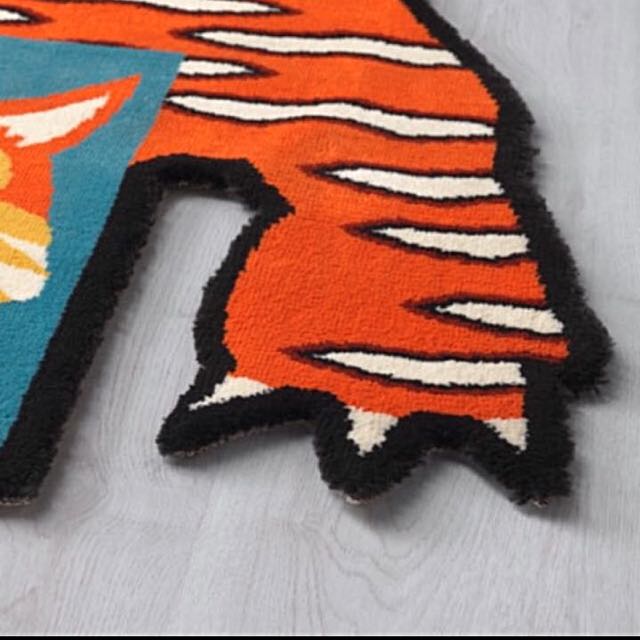 For Sale on 1stDibs - Very rare 'Tiger' art rug designed by Walter Van  Beirendonck for IKEA Glödande Collection 2016, Limited Editi…
