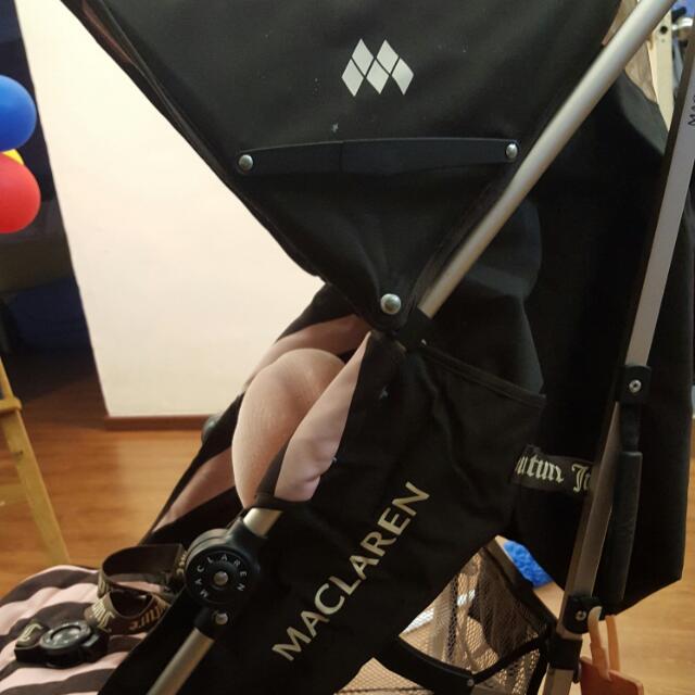Maclaren Juicy Couture Pink Brown Pushchairs Single Seat Stroller