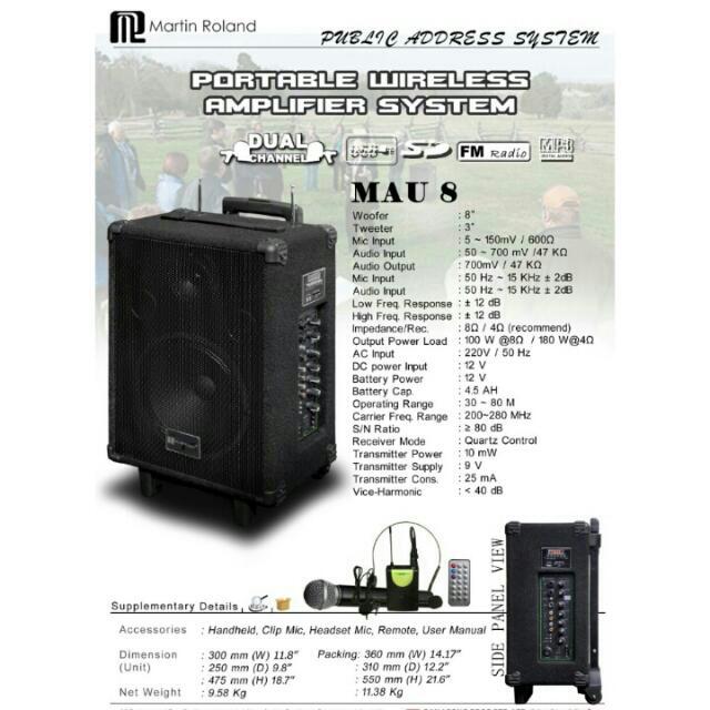 Martin roland hot sale portable speaker