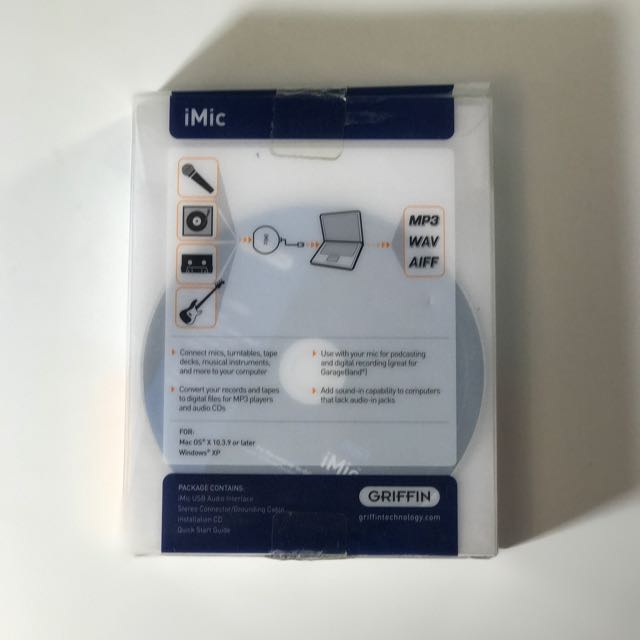 NEW Griffin Technology iMic The original USB Stereo Input and