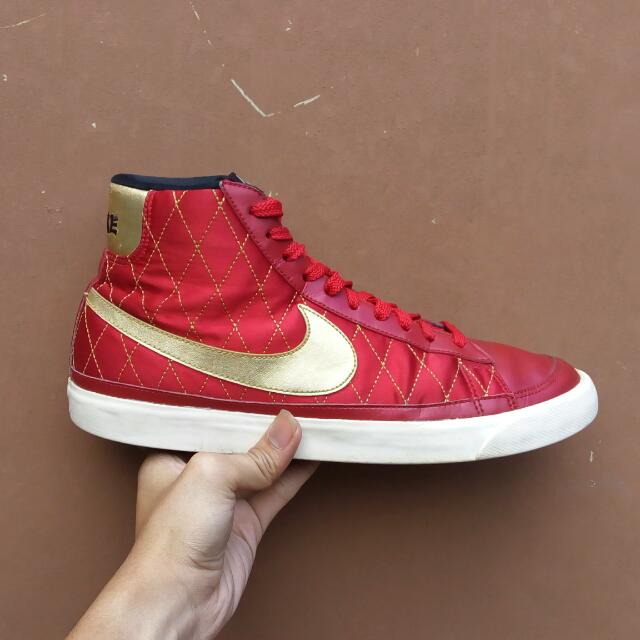red leather nikes