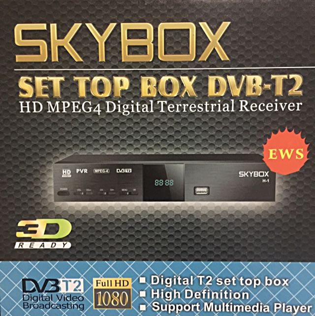 Skybox Set Top Box Dvb T2 Elektronik Tv Perlengkapan Hiburan