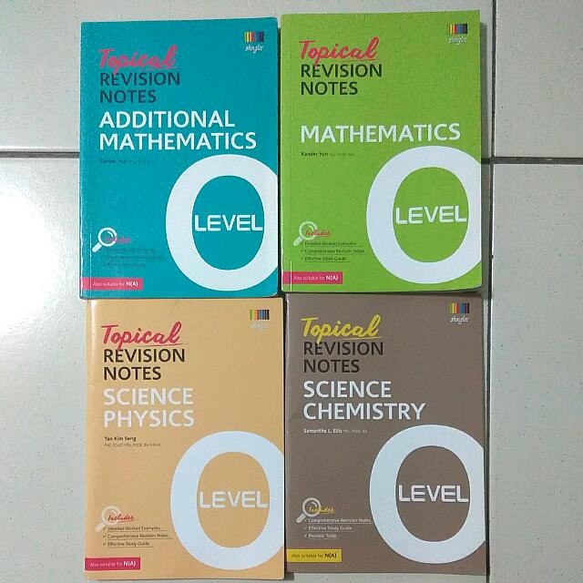 Topical Revision Notes O Level, Hobbies & Toys, Books & Magazines ...