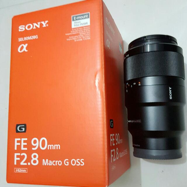 Sony Fe 90mm F2 8 Macro G Oss Sel90m28g Photography On Carousell