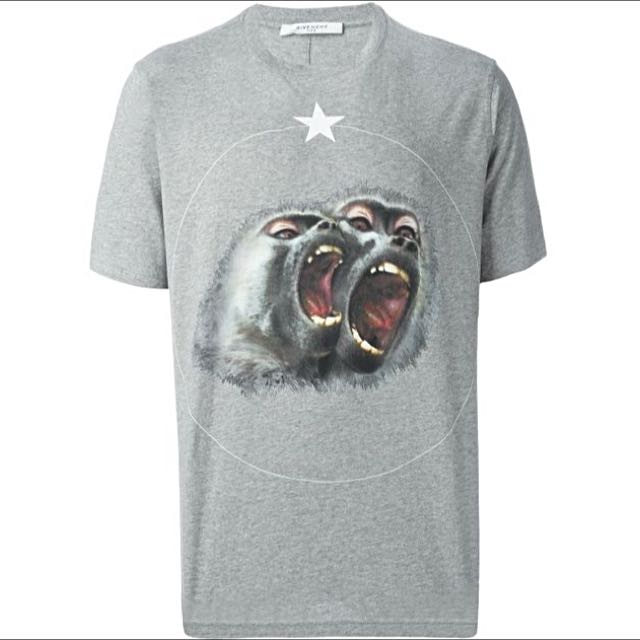 Givenchy Monkey Brothers Tee Shirt Men s Fashion Tops Sets Tshirts Polo Shirts on Carousell
