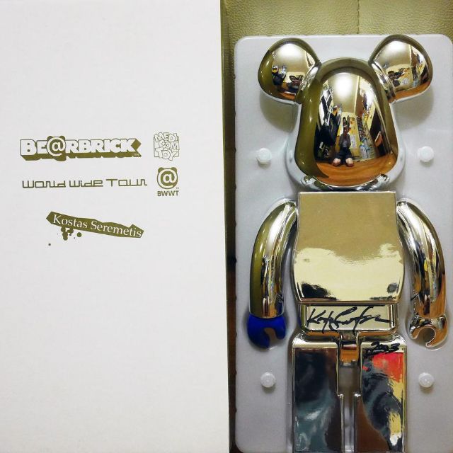 Medicom Toy 2005 WORLD WIDE TOUR x Kostas Seremetis 400% Bearbrick 
