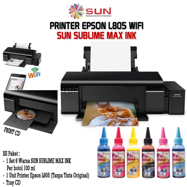 PRINTER EPSON L805 Wifi New + Infus 