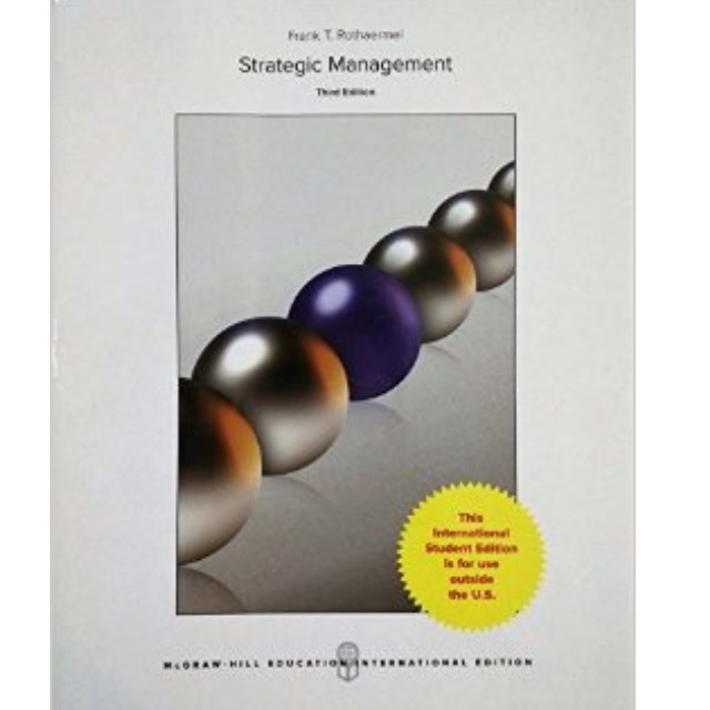 Strategic Management Frank T. Rothaermel 3e (MGMT102 Strategy), Hobbies