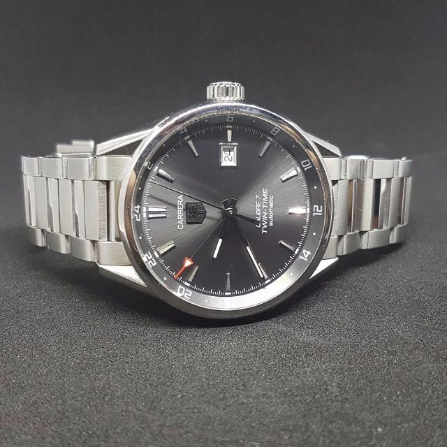 SOLD] Tag Heuer Carrera Calibre 7 Twin Time GMT, Luxury, Watches on  Carousell