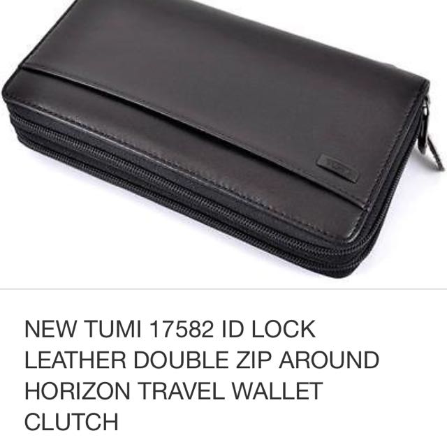 Tumi double cheap zip wallet