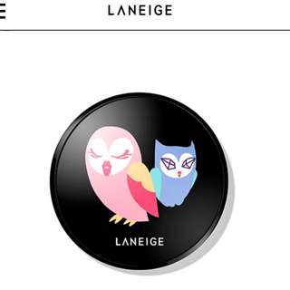 LANEIGE 蘭芝零毛孔無瑕氣墊粉餅 魔幻貓頭鷹 NO.21明亮色