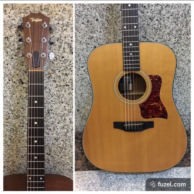 1996 Taylor 410 Acoustic Guitar With Built In Pickup, Hobbies & Toys, Music & Media, Musical