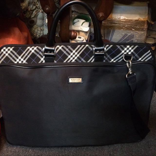 Authentic Burberry Laptop Bag Black Label on Carousell