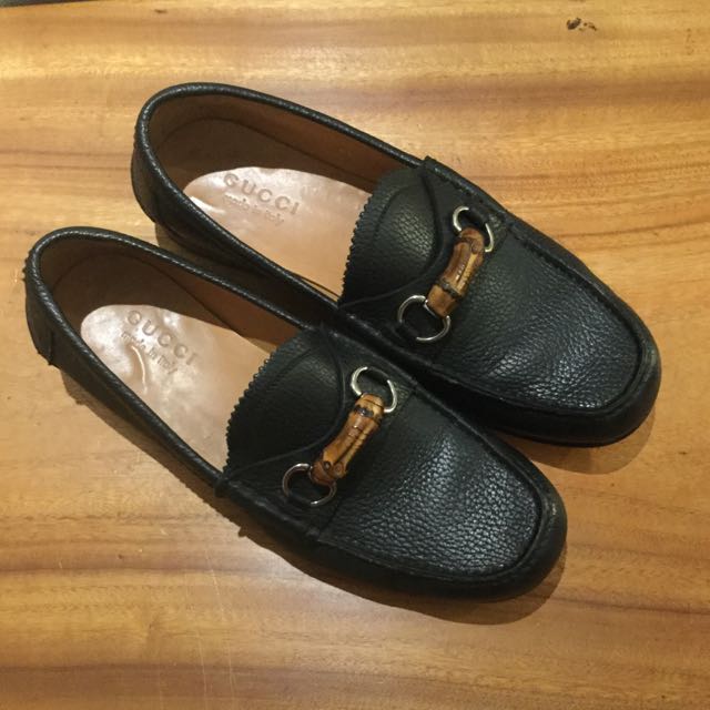 Gucci bamboo horsebit loafers hot sale