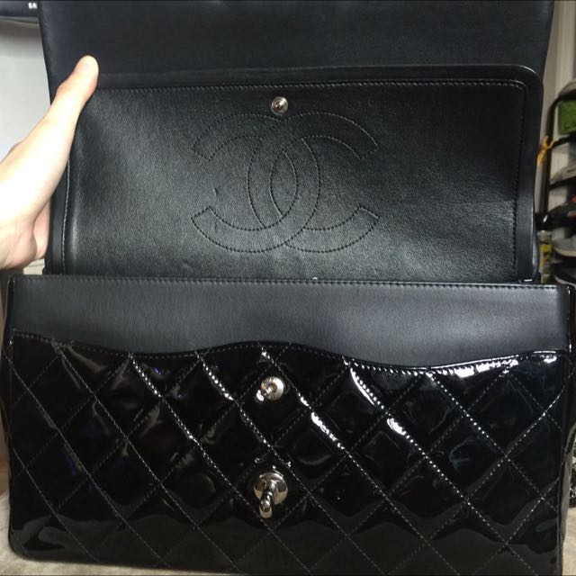 Chanel Classic Bag 5.55 Black Carousell