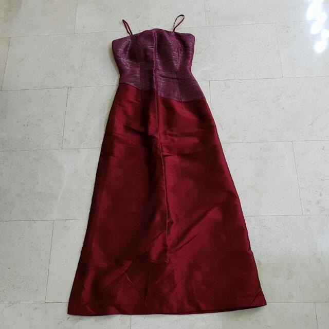 Evening Gown / Thai Silk (Brand New), Women's Fashion, Dresses & Sets, Evening  dresses & gowns on Carousell