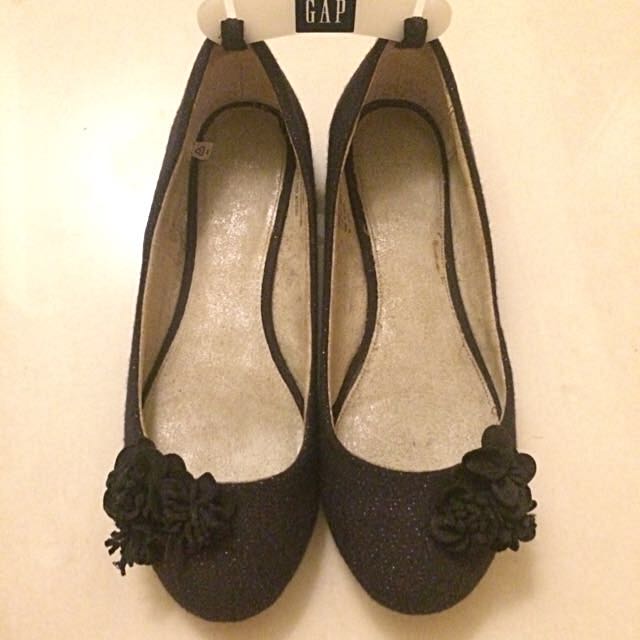 gap glitter ballet flats