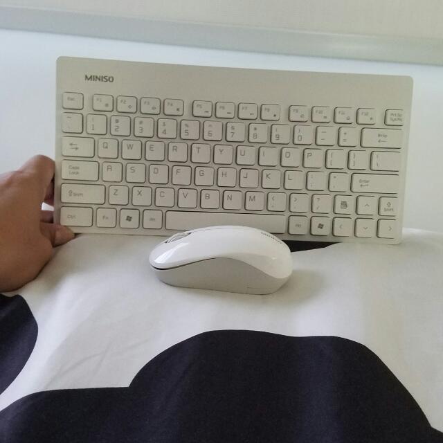 Miniso Wireless USB Keyboard + Mouse. (Not Bluetooth), Computers & Tech