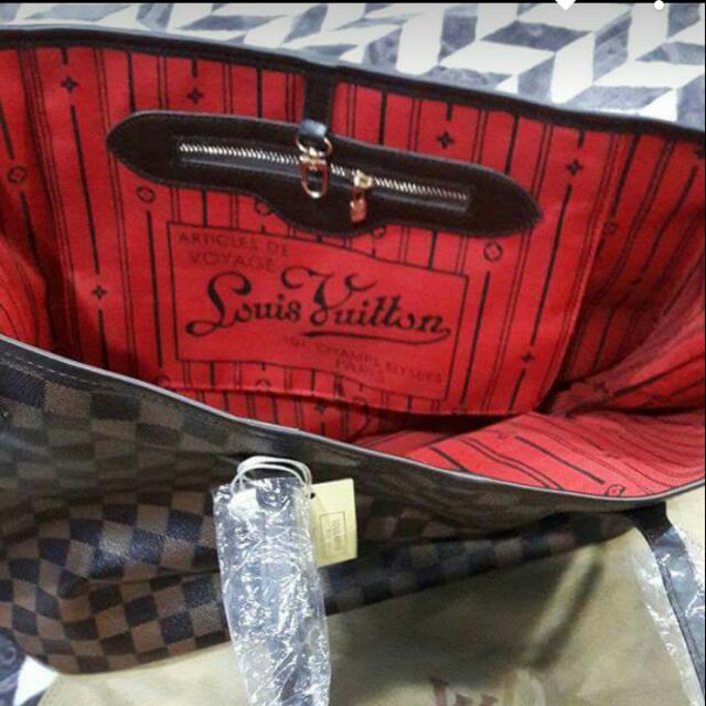 Non authentic Louis Vuitton Neverfull Women s Fashion Bags Wallets Purses Pouches on Carousell