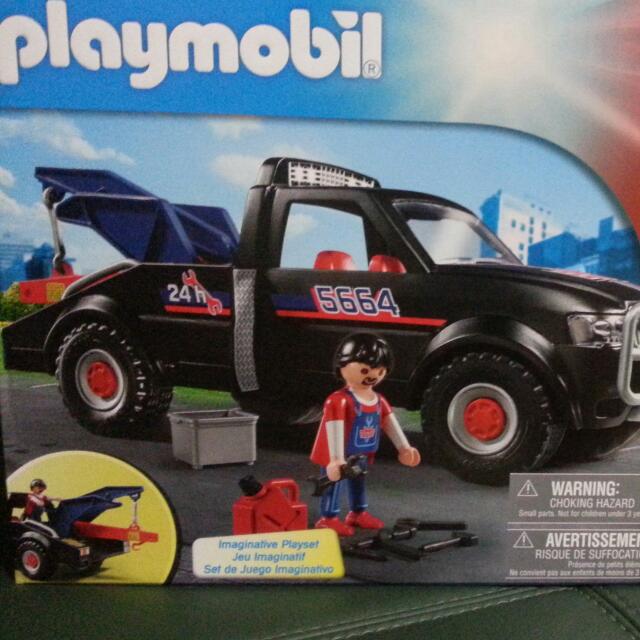 playmobil tow truck playset