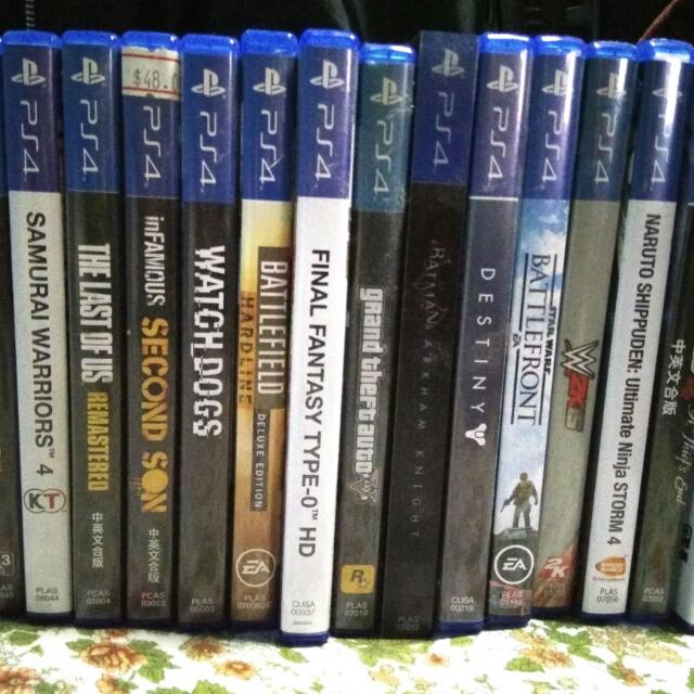 buy pre owned ps4 games