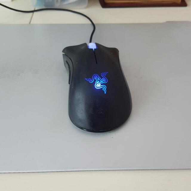 Razer Deathadder Mouse 3 5g 3500 Dpi Razer Ironclad Mouse Pad Electronics Computer Parts Accessories On Carousell