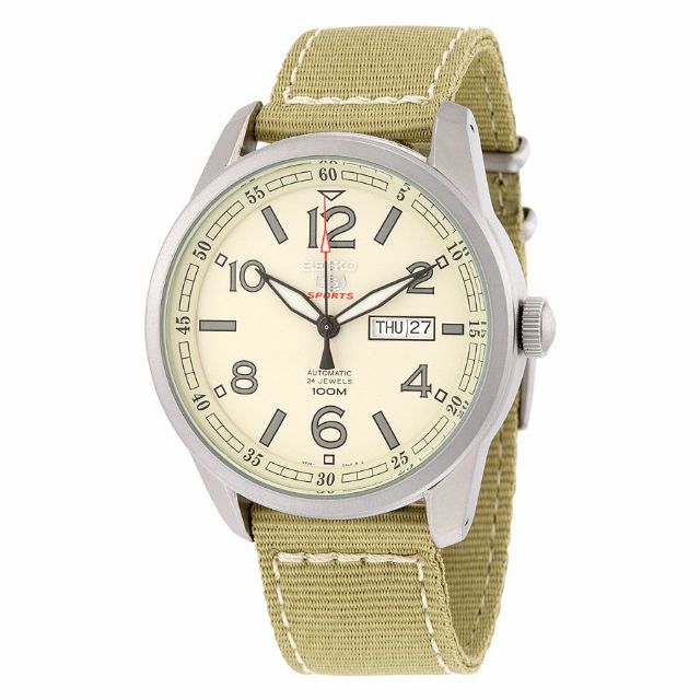 SRP635K1 NEW SEIKO 5 SPORTS 24 JEWEL MANUAL WIND AUTOMATIC
