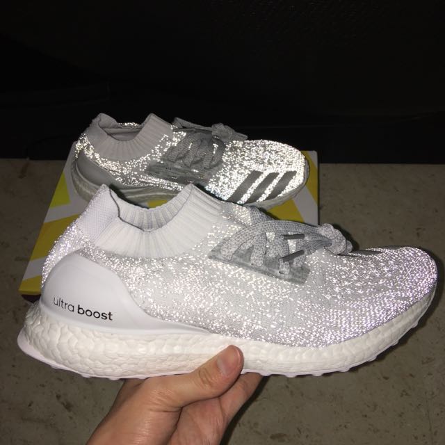adidas ultra boost white reflective uncaged