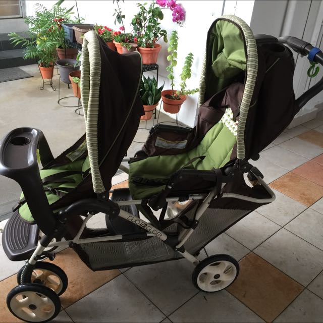 Graco double stroller green shop