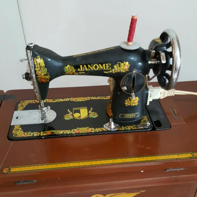 Vintage Janome Sewing Machine with Motor, Hobbies & Toys, Stationery & Craft, Other Stationery