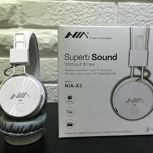 NIA-X3 Wireless Function Headphones, Audio, Headphones
