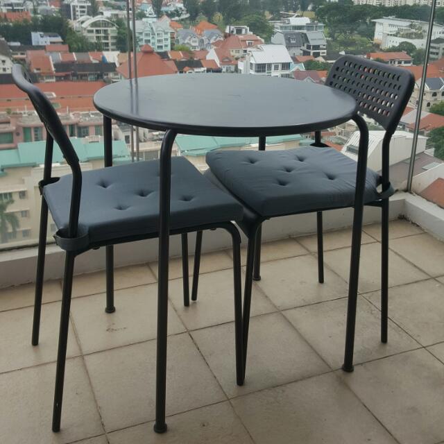 Roxo Ikea Outdoor Table 2 Chairs 2 Chair Pillows Furniture Tables Chairs On Carousell