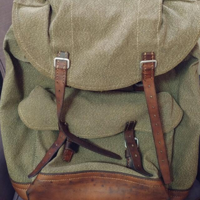 Vintage Swiss army backpack salt and pepper, Men's Fashion, Bags, Belt