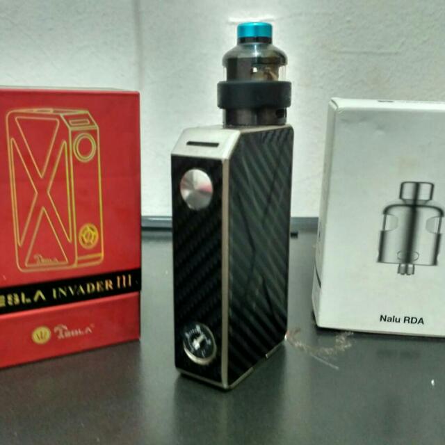 Tesla Invader 3 Iii Nalu Rda Authentic Oten Skin Black Elektronik Lainnya Di Carousell