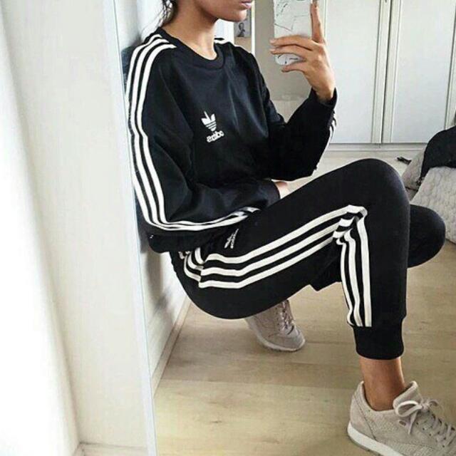 TUMBLR ADIDAS INSPIRED OVERSIZED PULLOVER, Women's Fashion, Coats, Jackets  and Outerwear on Carousell