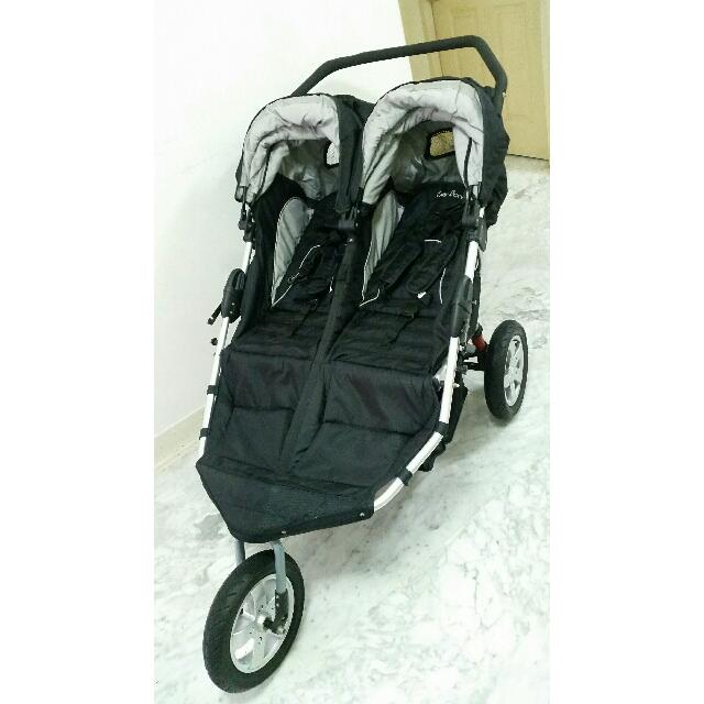 3 wheel twin stroller
