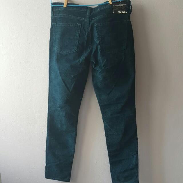 Clearance BNWT Authentic GAP Women s Green Corduroy Pants