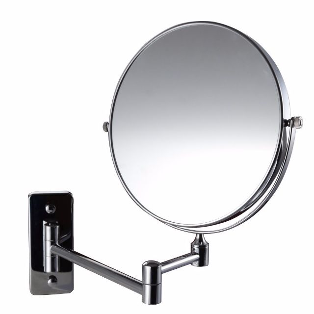 Extendable 10x Magnification Two Sided Swivel Wall Mount Bathroom Two Sided Swivel Wall Mount Bathroom