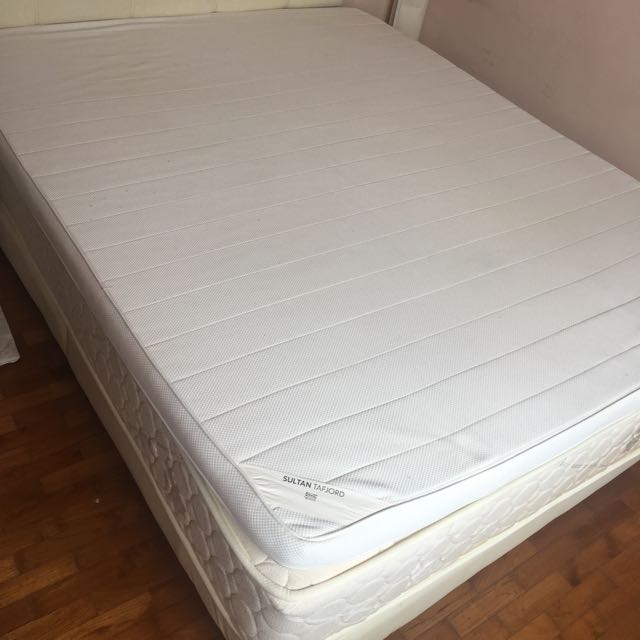 Ikea Sultan Memory Foam Queen Mattress Cover Furniture Beds