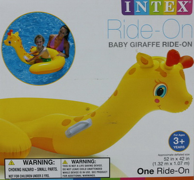 Intex Pelampung Ban Renang Anak Lucu Baby Giraffe Ride On Pelampu Olah Raga Baju Olahraga Di Carousell