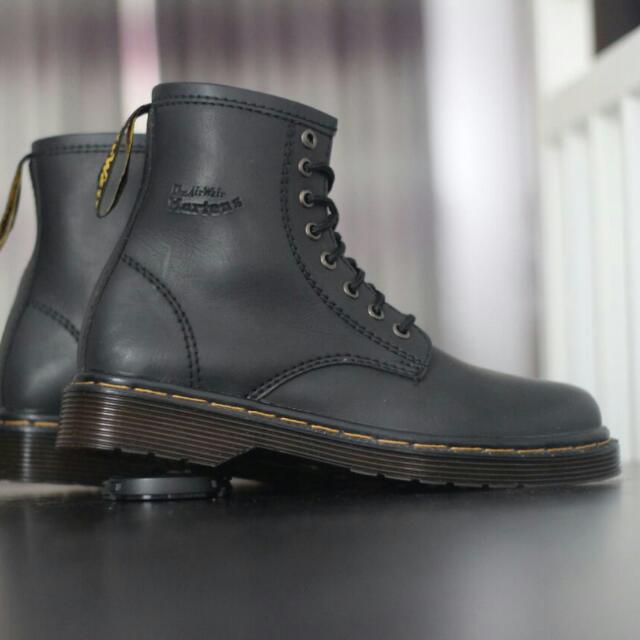 Sepatu Boots Dr Martens High Unisex Black Brown Tan Maroon Olshop