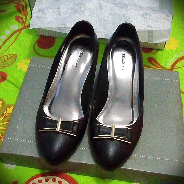 Sepatu Kerja Elizabeth Hitam Fesyen Wanita Sepatu Di Carousell