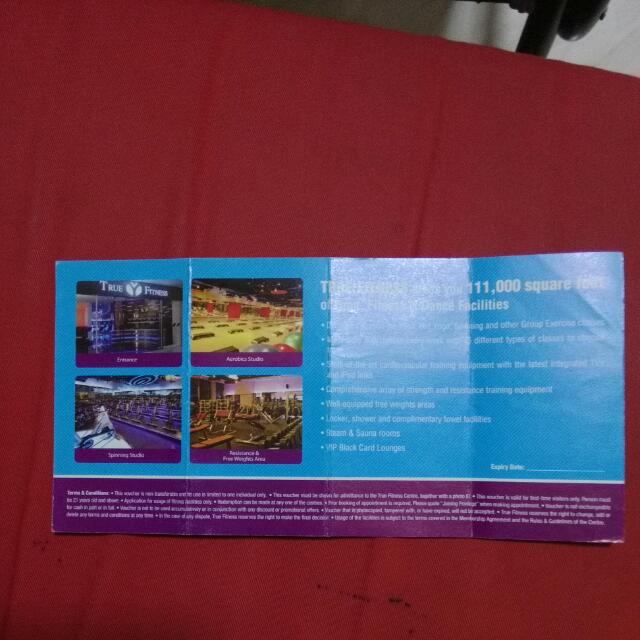 True Fitness Guest Pass, Tickets & Vouchers, Vouchers on Carousell