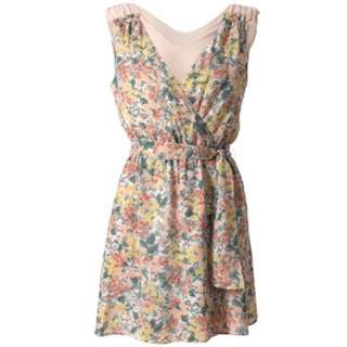 Comptoir Des Cotonniers SILK Dress S M 8 10 New flowers Floral French brand