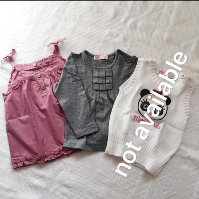 2 For 10 Fox Baby Girl Shirts Tops 18 24 Months Babies Kids