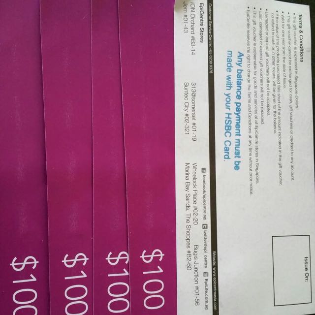 Apple Epic Centre Voucher, Tickets & Vouchers, Vouchers on Carousell