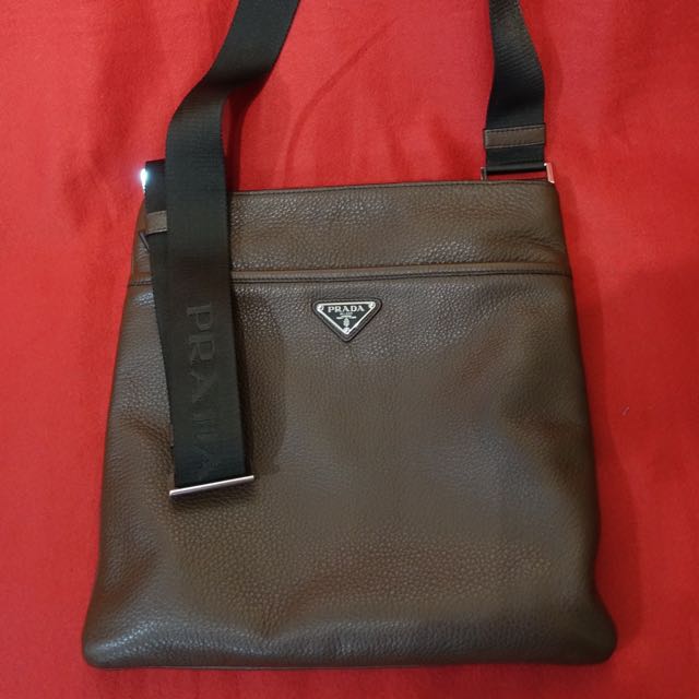 Prada Bandoliera Tessuto Saffiano, Luxury, Bags & Wallets on Carousell